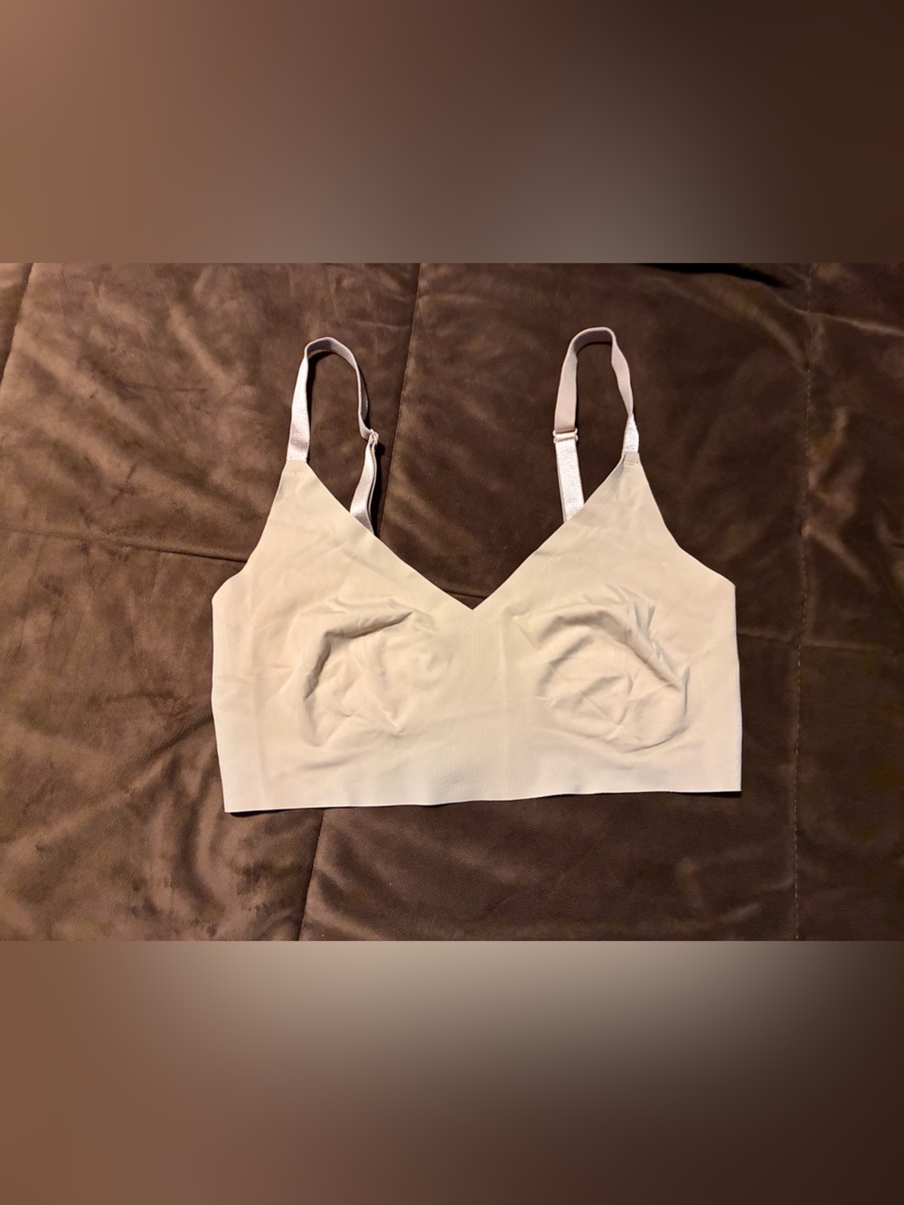 True & Co. Light Beige Seamless Wireless Bralette-no pads included